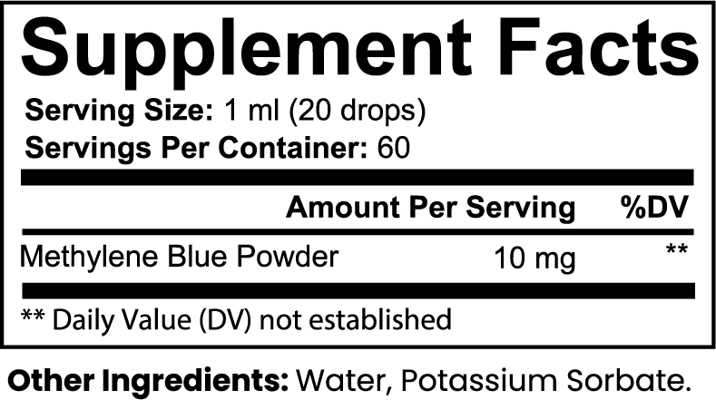 Ultra Pure Methylene Blue USP Grade Solution
